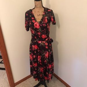 Floral Wrap Dress-Unique Vintage